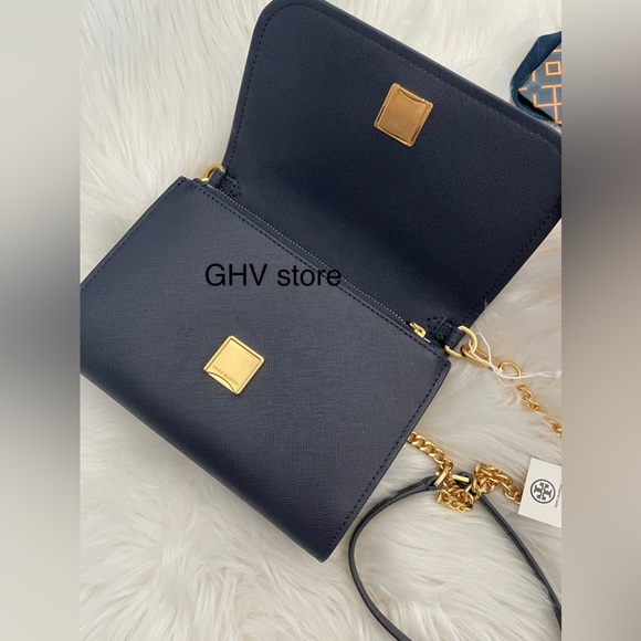 New, tory burch emerson chain crossbody wallet - Picture 2 of 7